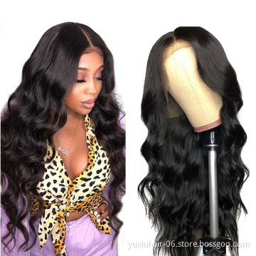 Virgin Brazilian Body Wave Lace Frontal 30inch Human Hair Wigs 13 by 4 Remy Hair Wig Pre-plucked Lace Front Wigs For Black Women